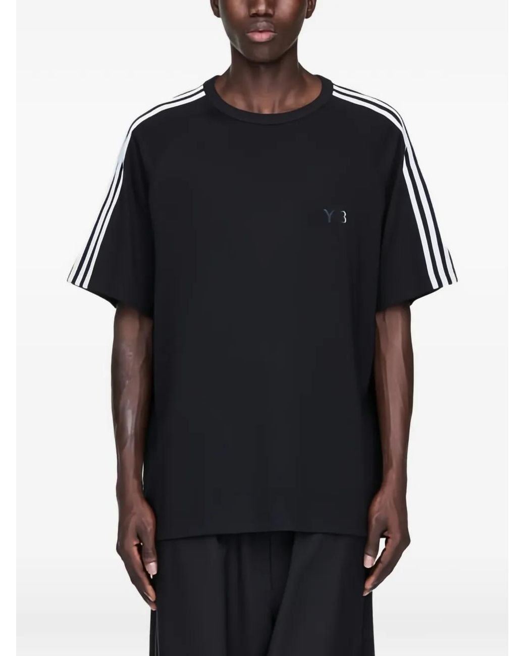 Y-3 Black T-Shirts And Polos