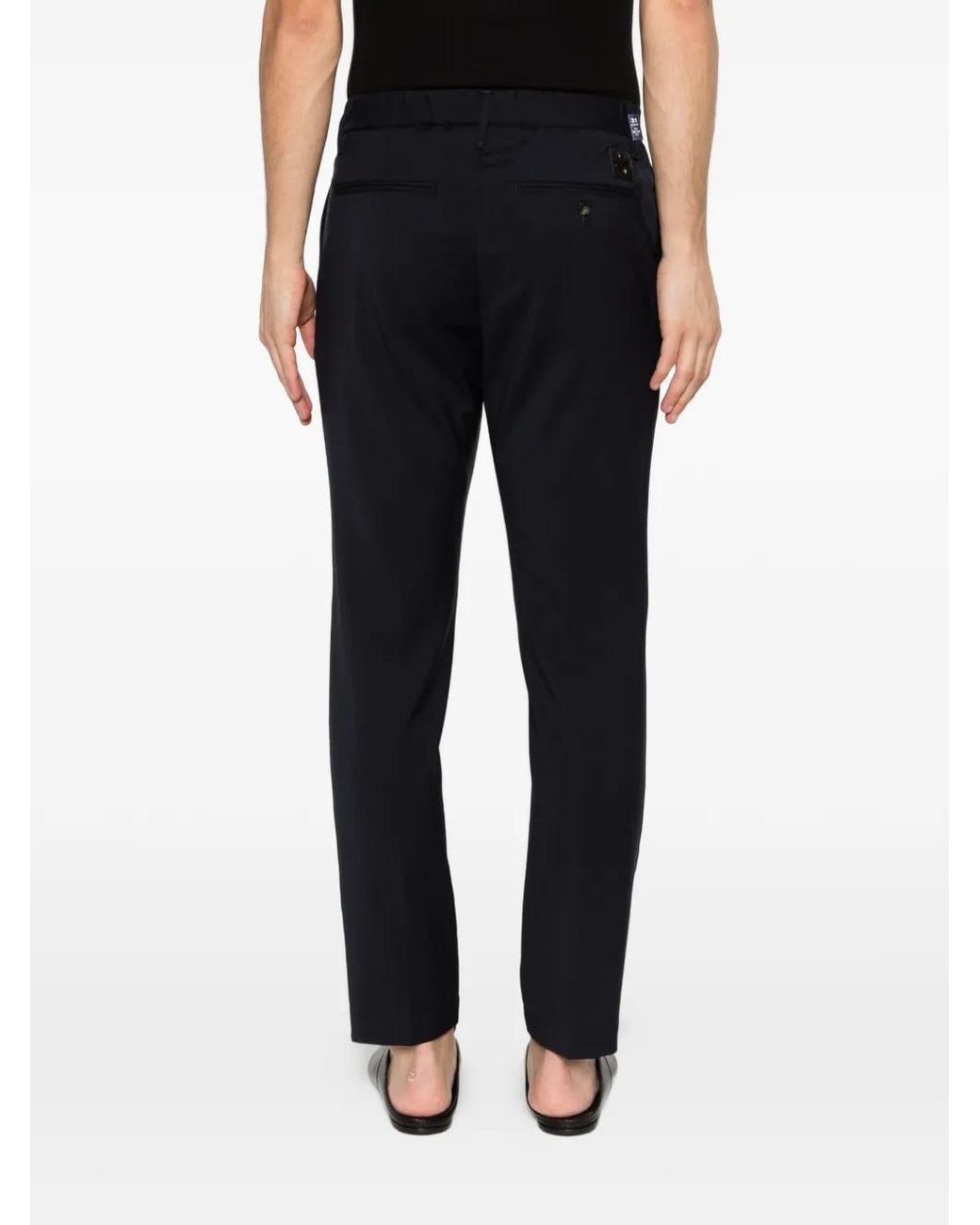 Jacob Cohen Black Button Trousers for men