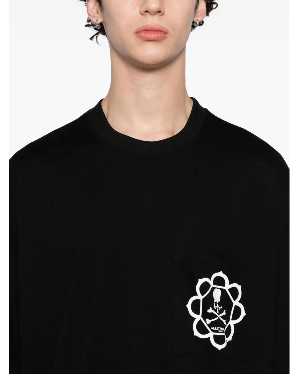 MASTERMIND WORLD Black T-Shirt À Imprimé Graphique for men