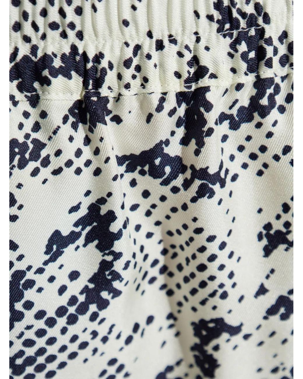 Tory Burch White Print-Embellished Shorts
