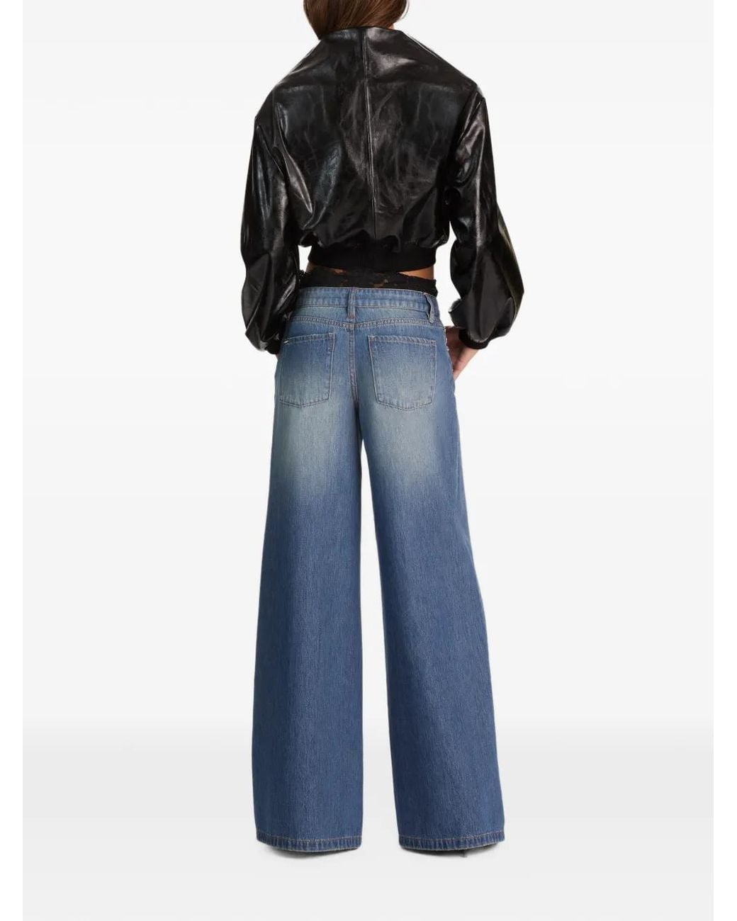 Alice + Olivia Black Sylvia Wrap Jacket