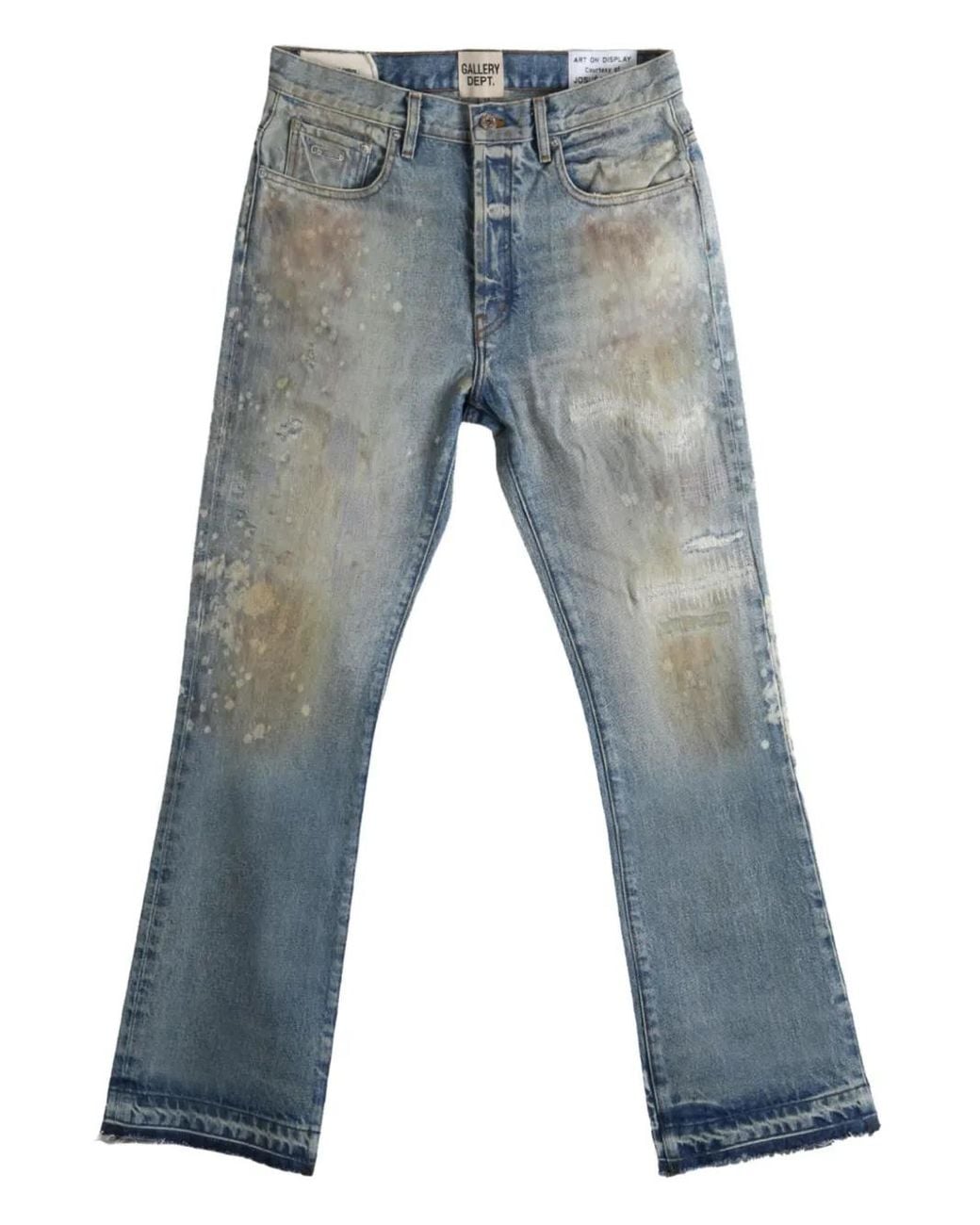 GALLERY DEPT. Gerafelde Jeans in het Blue voor heren