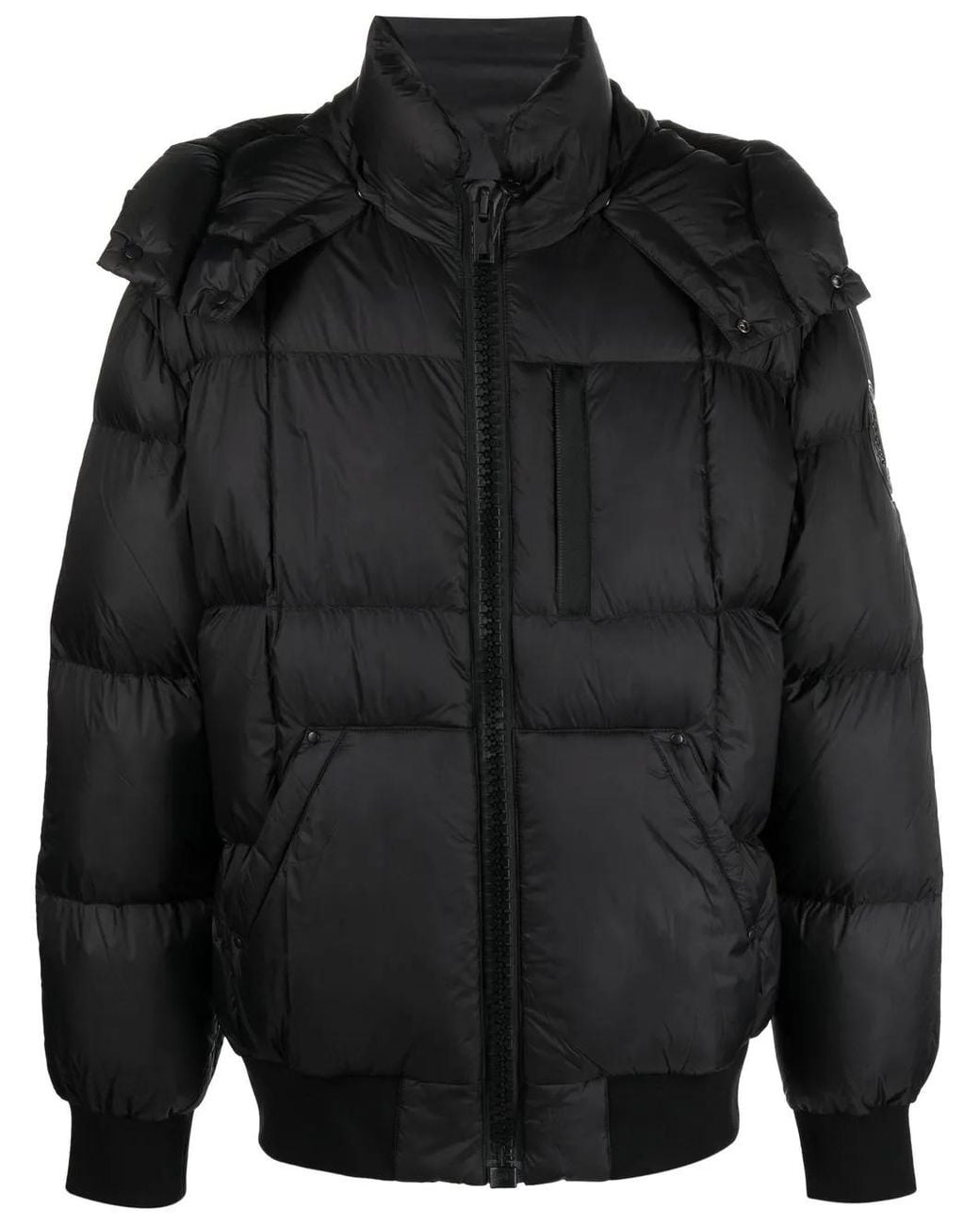 Moose Knuckles Black 125th Street Bomber for men