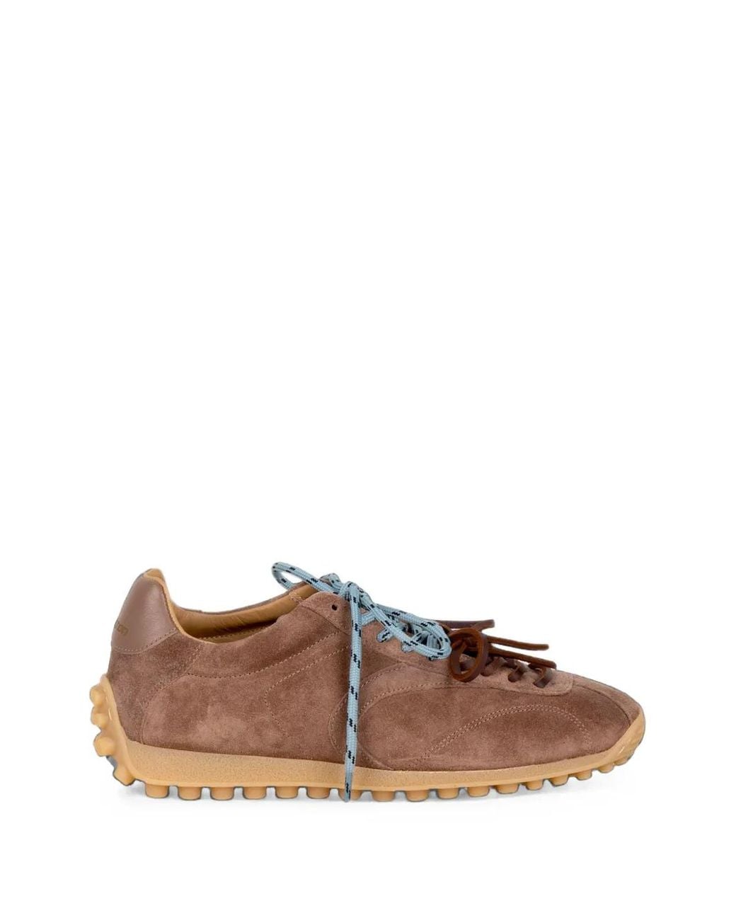Stokton Brown Golito Suede Panelled Sneakers