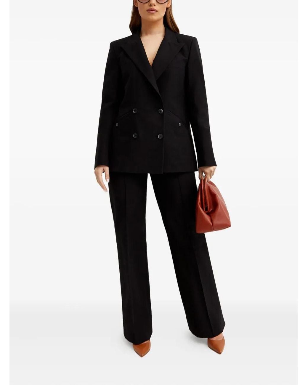 Fay Black Double-Breasted Blazer