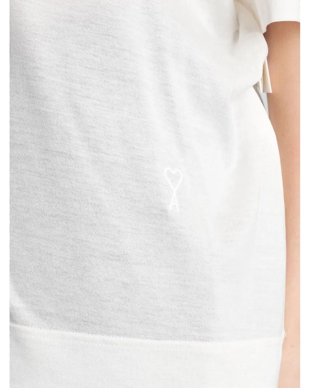 AMI White Ami De Coeur Polo Shirt