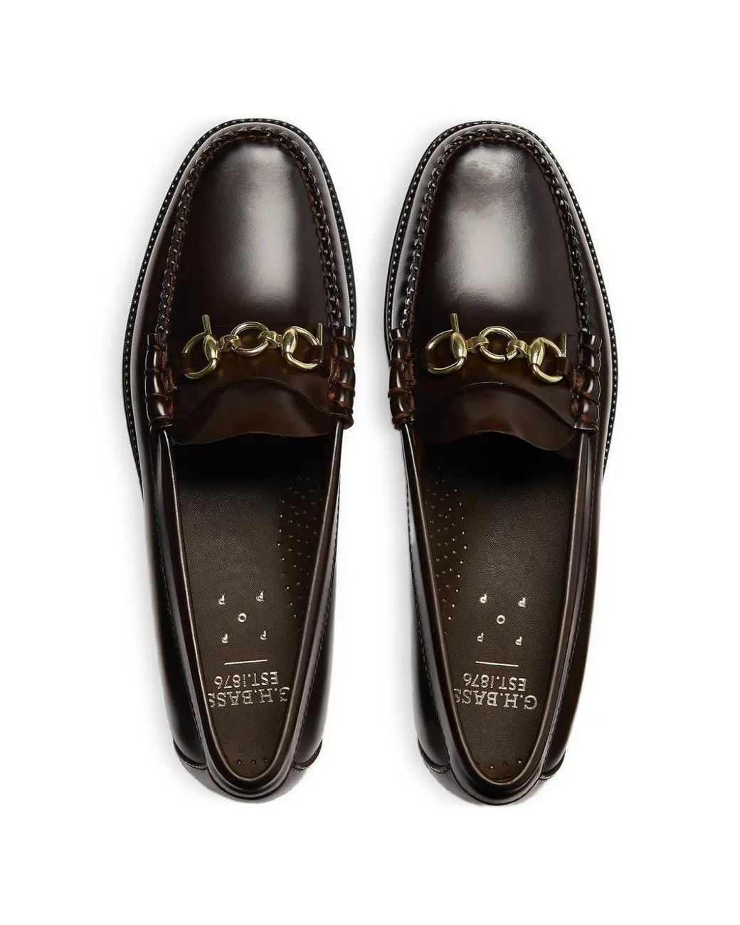 G.H.BASS Black X Pop Easy Weejuns Lincoln Loafers for men