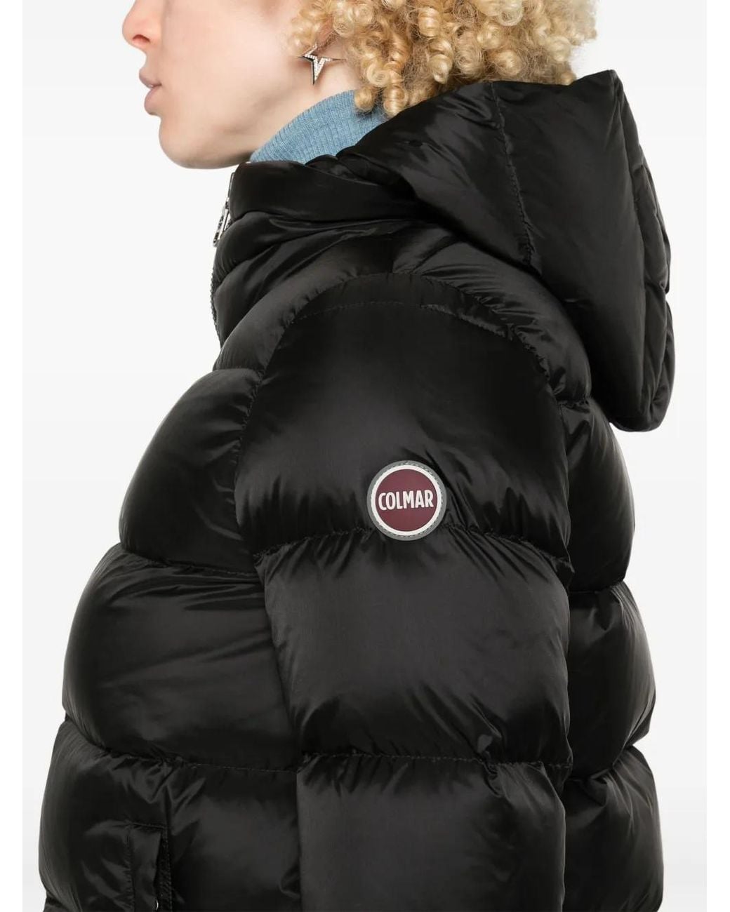Colmar Donsjack Met Logopatch in het Black