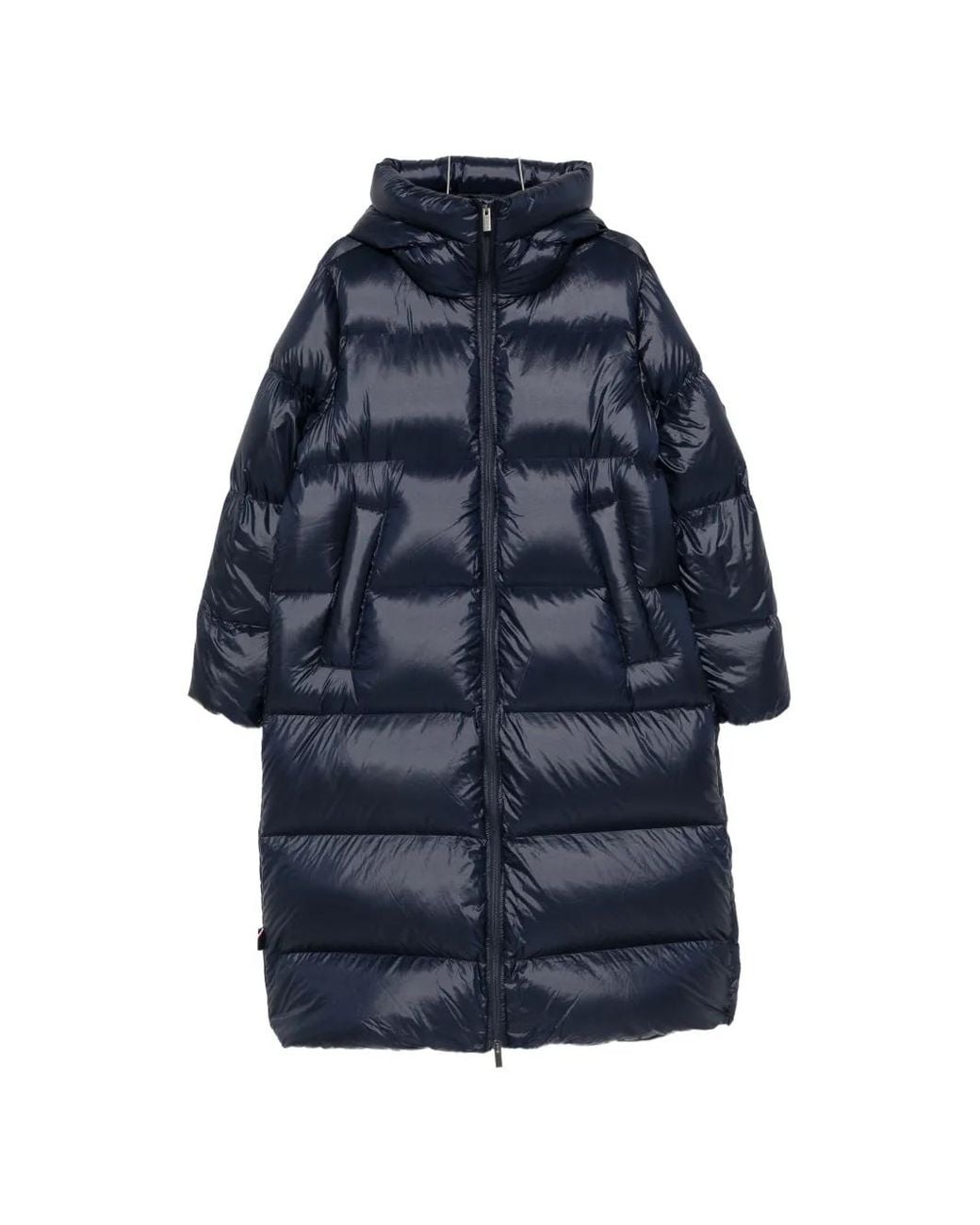 Pyrenex Blue Hooded Quilted Coats