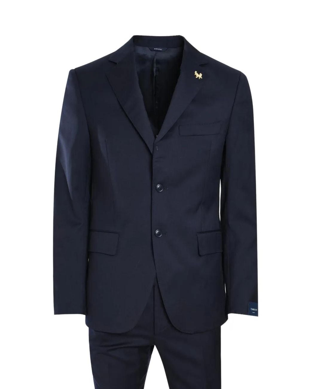 Tombolini Blue Button-Up Suit for men