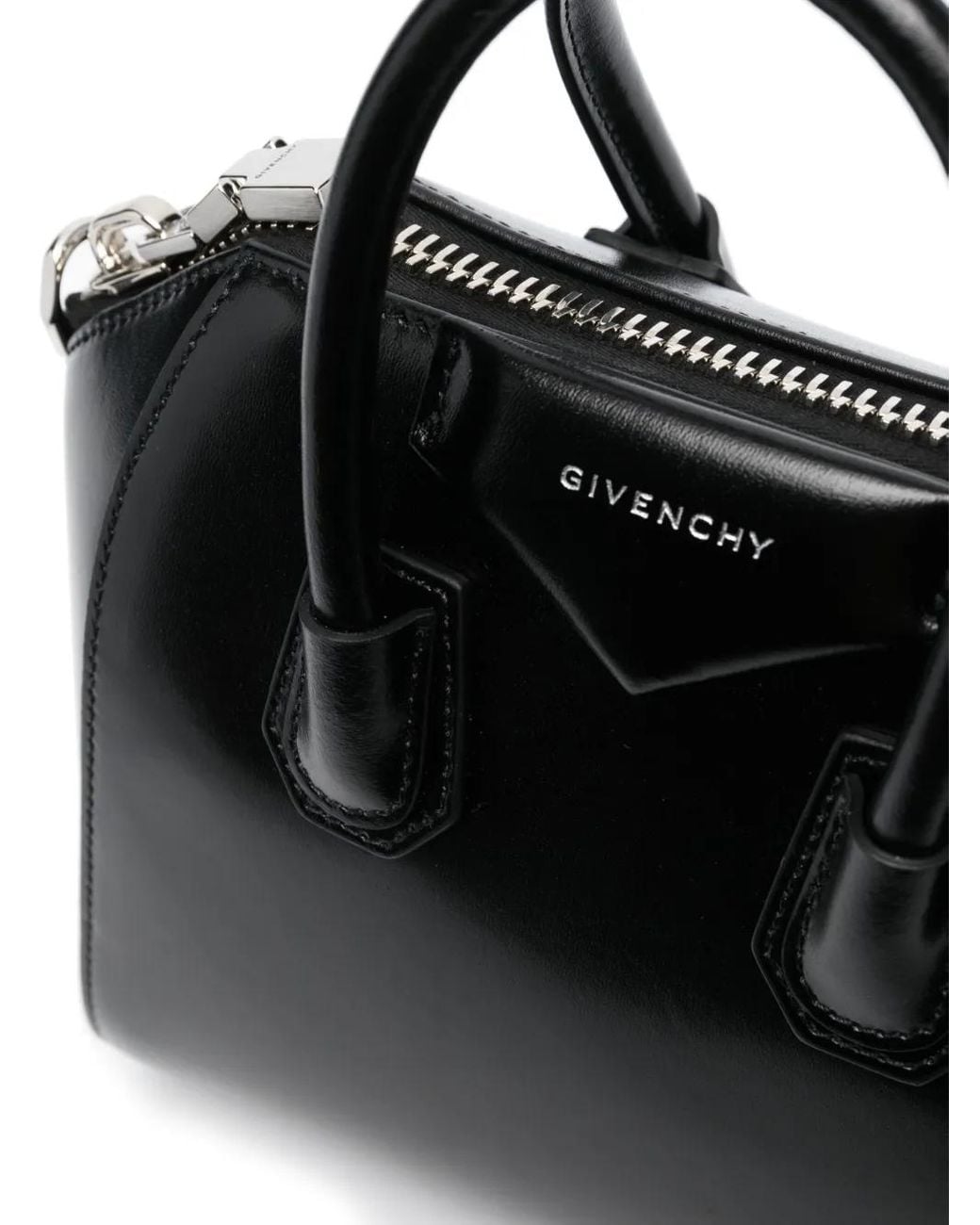 Givenchy Black Antigona Leder Mini -Tasche