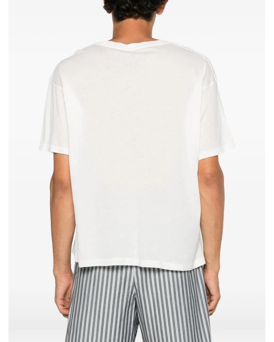 Bode White Cheval Graphic-Print T-Shirt for men