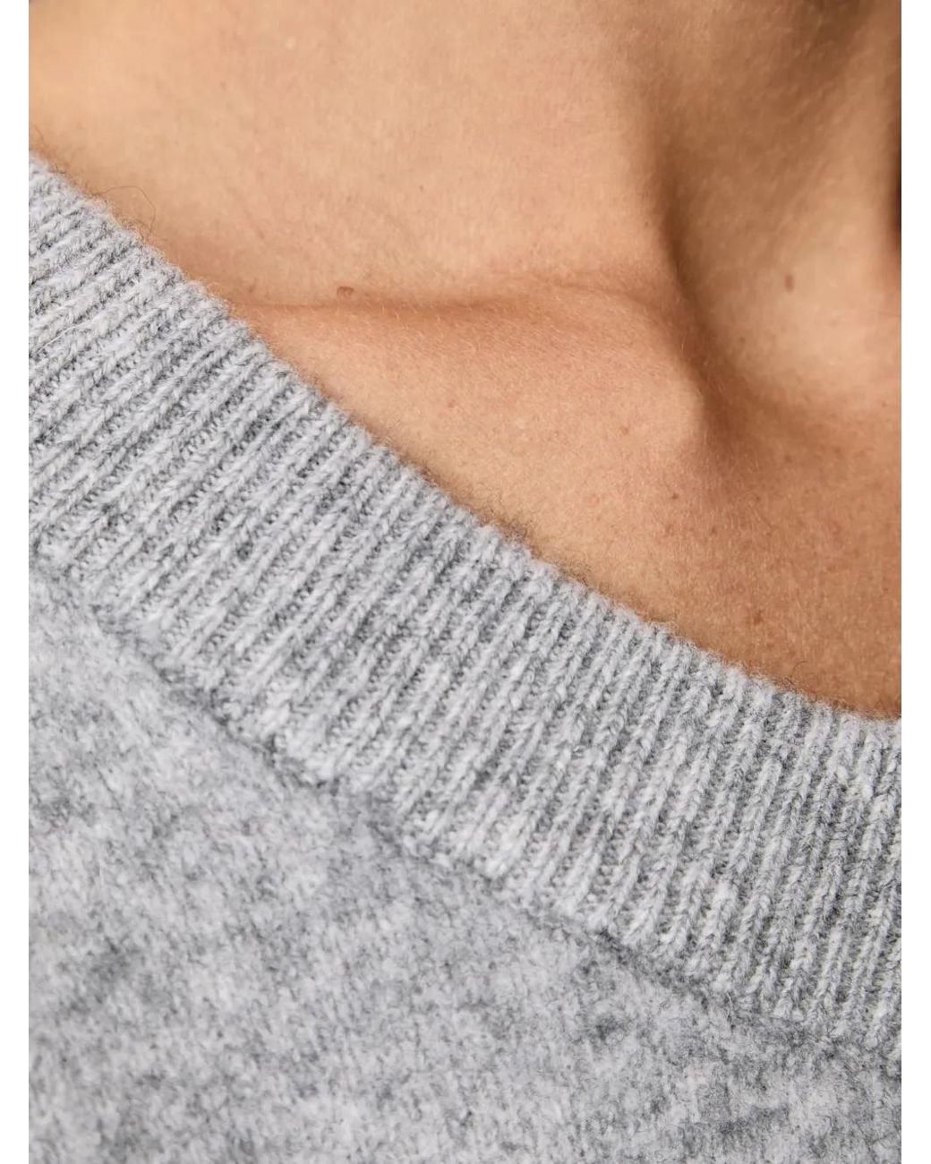 Marc O' Polo Gray V-Neck Knitted Vest