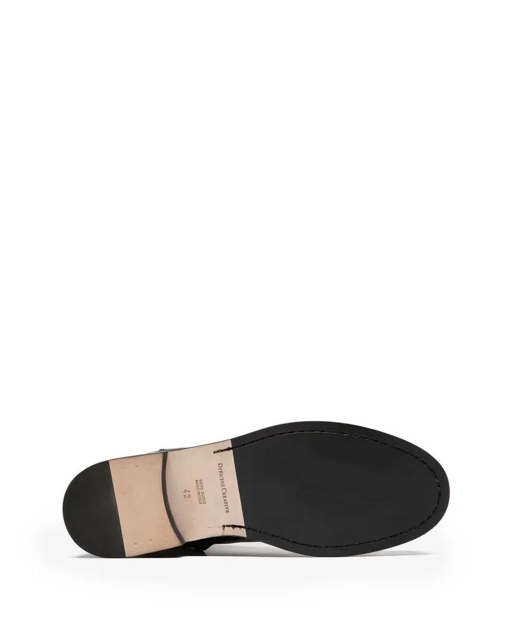 Officine Creative Black Leather Lace-Up Shoes for men