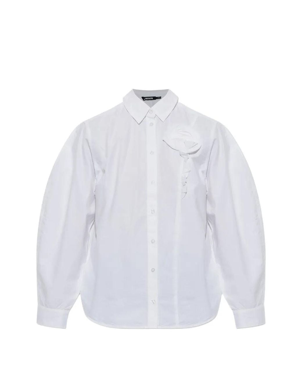 ROTATE BIRGER CHRISTENSEN White Oversized Shirt Bright