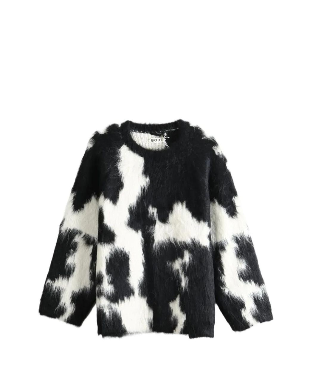 Pull Holstein À Imprimé Vache Bode pour homme en coloris Black
