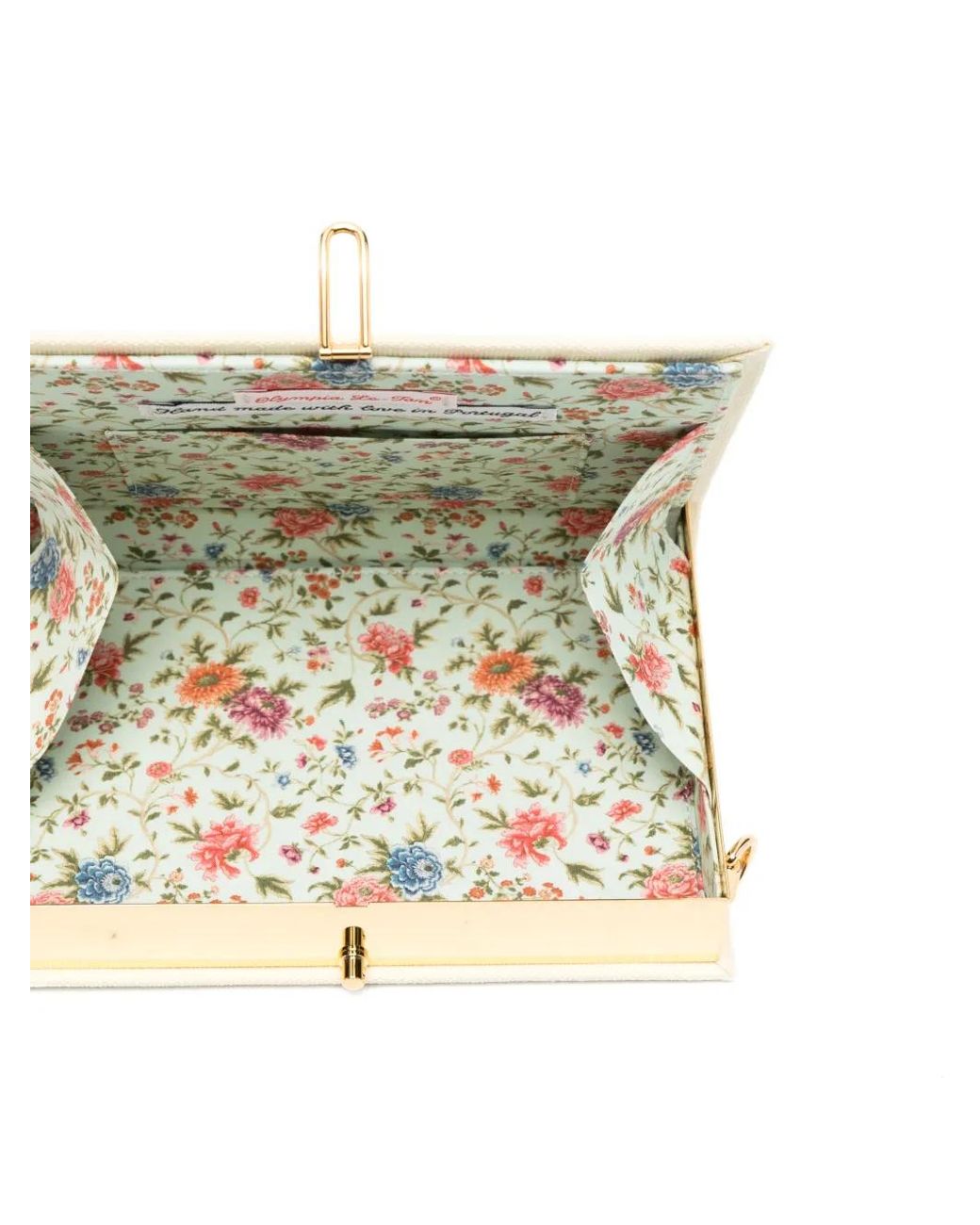 Olympia Le-Tan Natural Pochette Catwoman Brodée