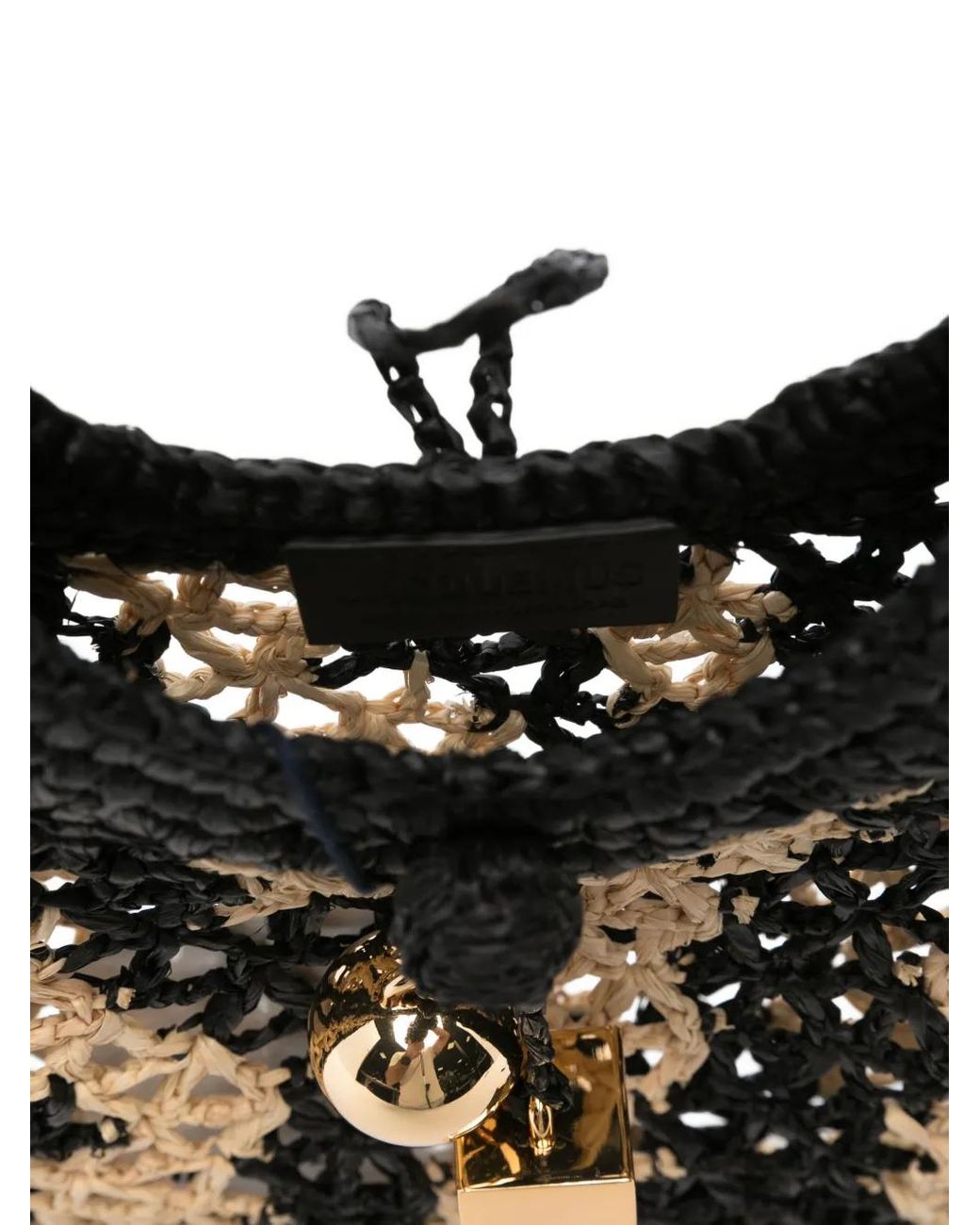 Jacquemus Black Raffia Handbag