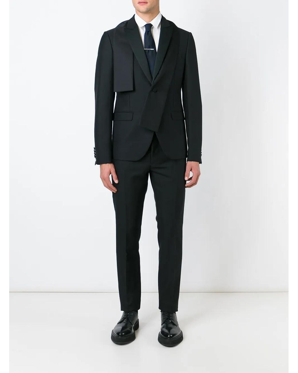 Valentino Garavani Black Smoking Suit for men