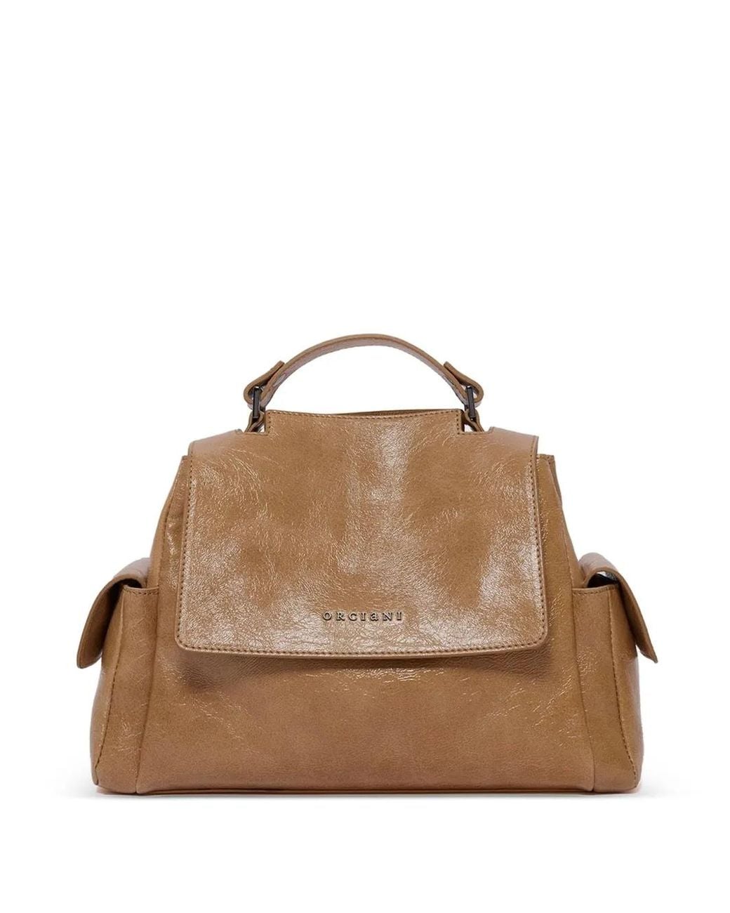 Orciani Brown Small Sveva Stark Tote Bag