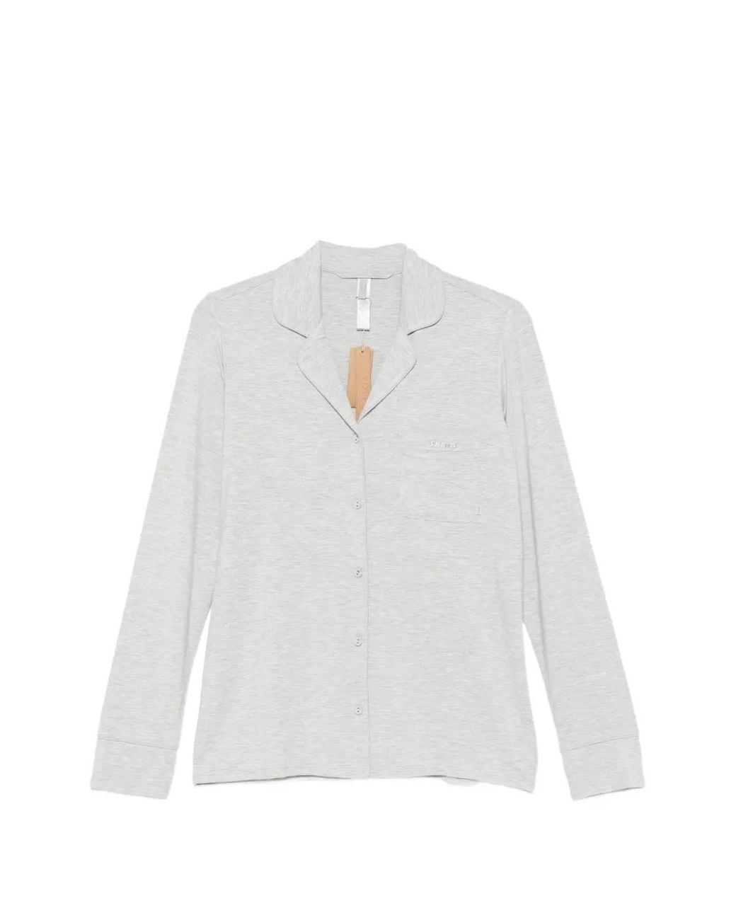 Skims White Button-Up Pajamas