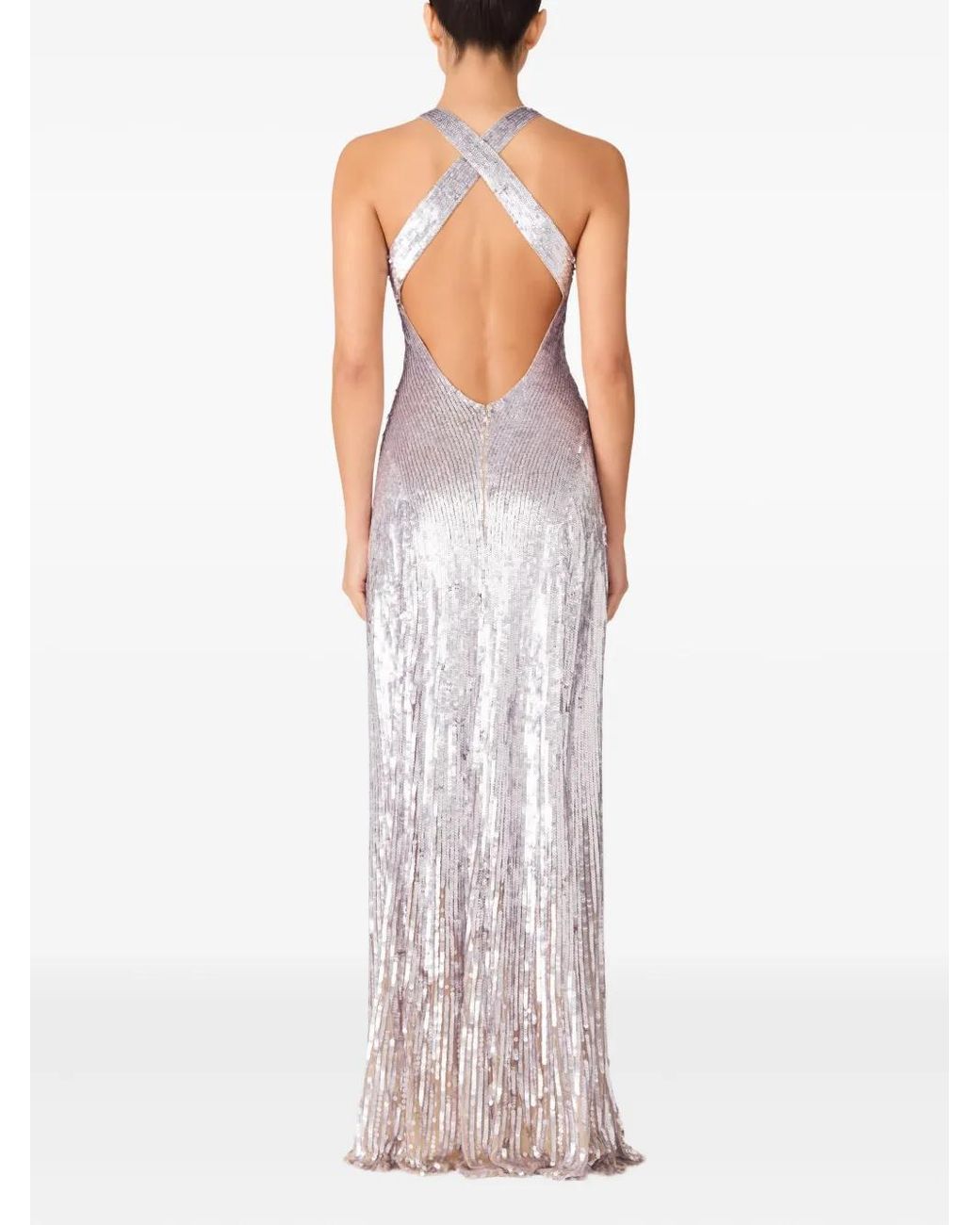 Jenny Packham Night Fever Maxi Dress in Purple | Lyst