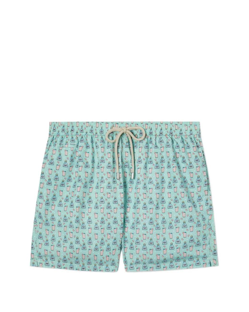 Mc2 Saint Barth Blue Lighting Micro Swim Shorts With Paloma All-Over Print for men