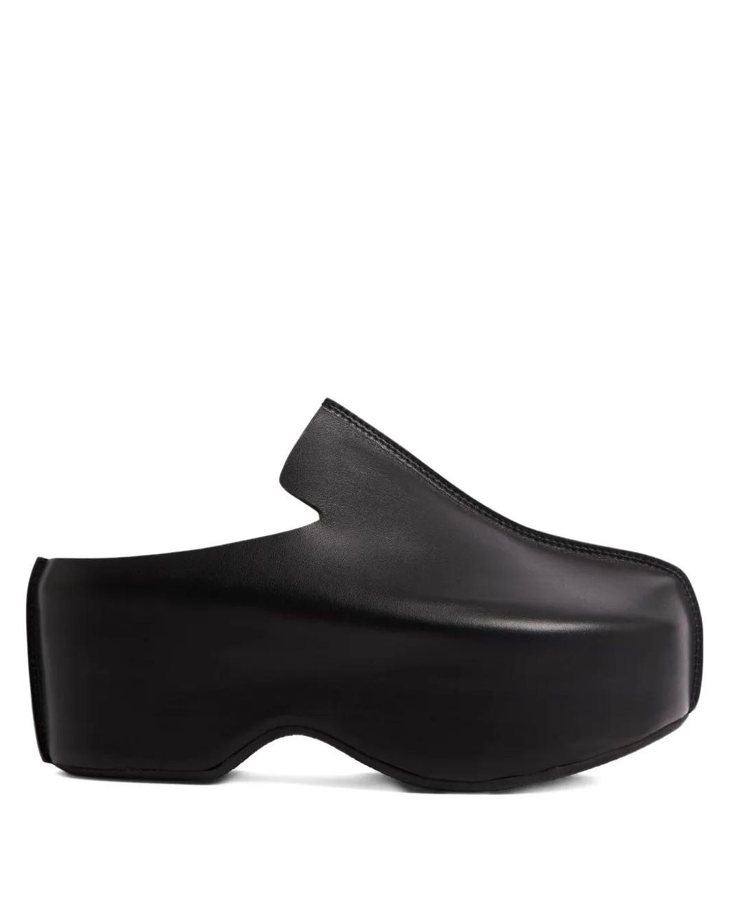 J.W. Anderson Black Platform Leather Mules