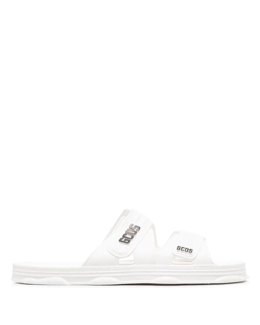 Gcds White Logo Slippers