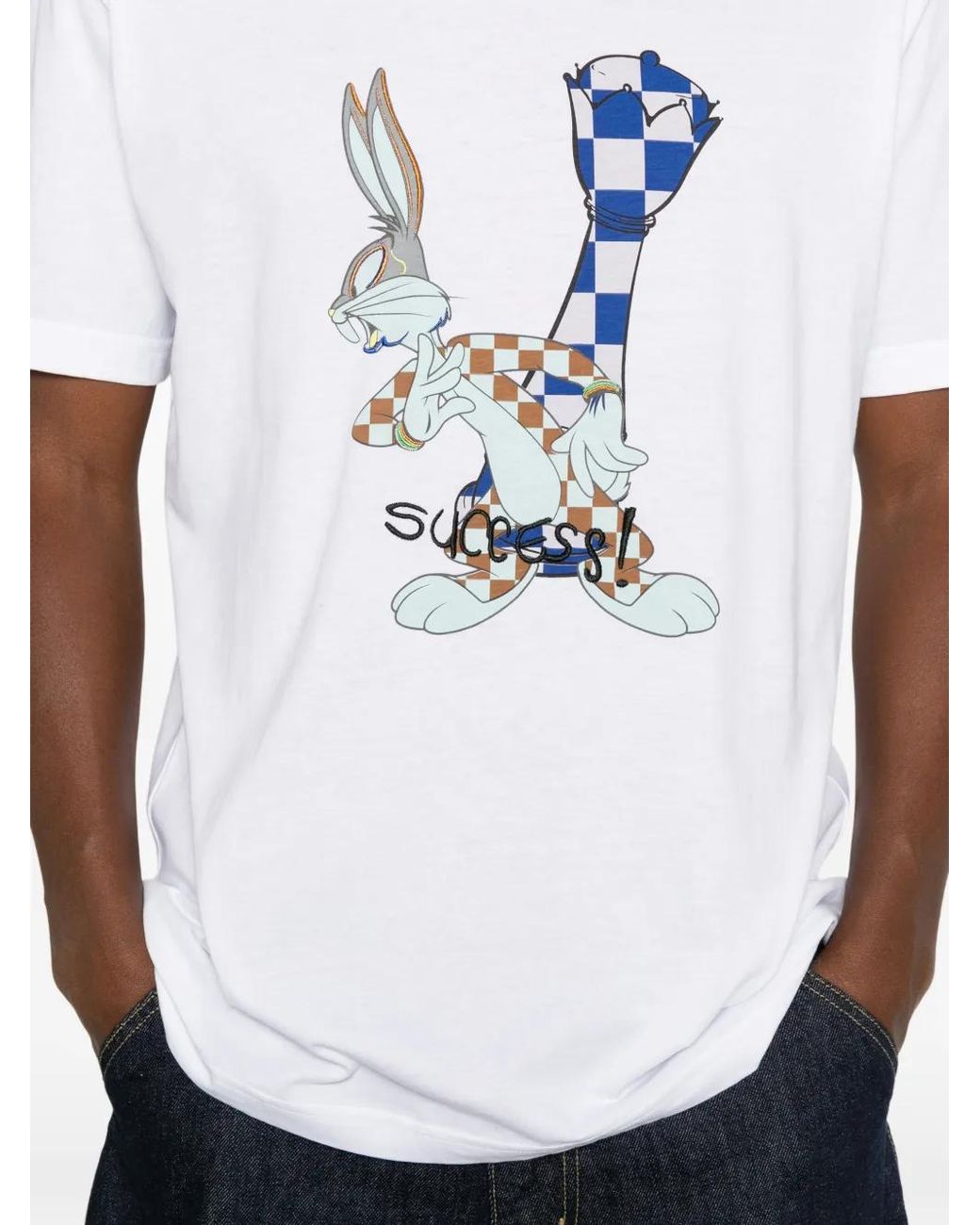 Iceberg White X Bugs Bunny Short-Sleeve T-Shirt for men