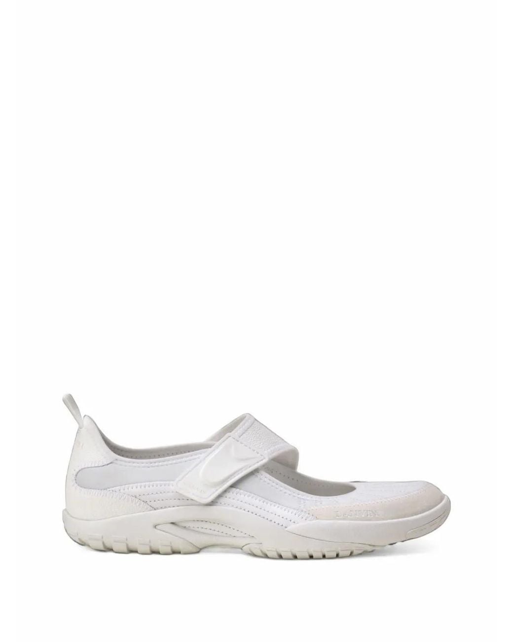 Lanvin White Lnv1 Touch-Strap Sneakers