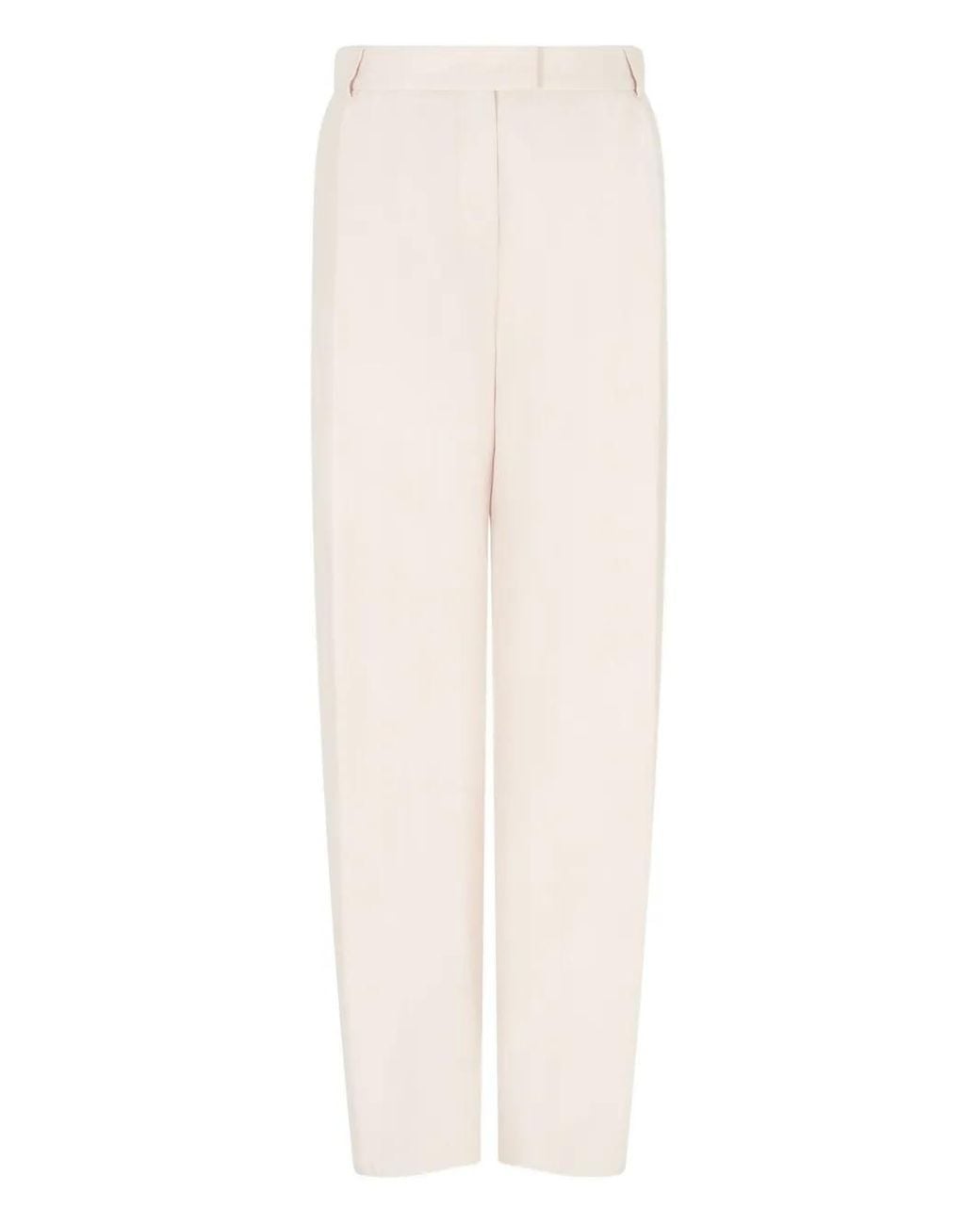 Giorgio Armani White Belt-Loops Trousers