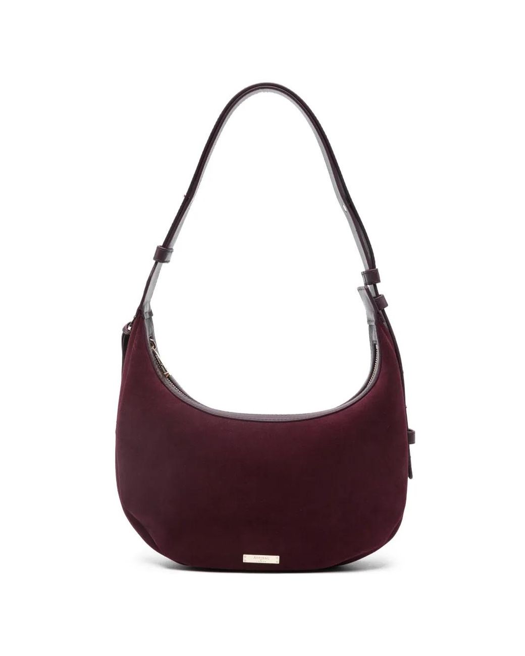 Aspinal Hudson Crescent Schoudertas in het Purple