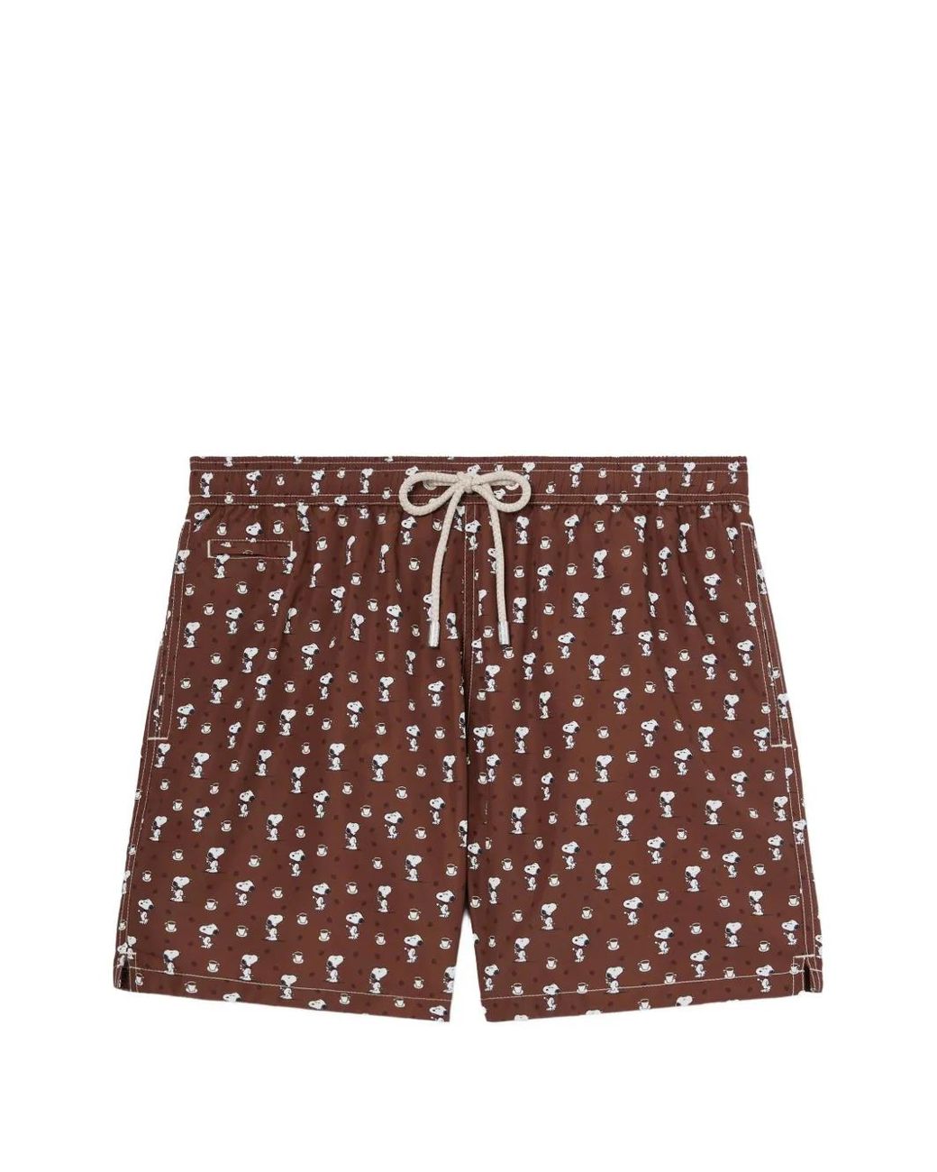 Mc2 Saint Barth Red Lighting Micro Swim Shorts With Snoopy Print Special Edition for men
