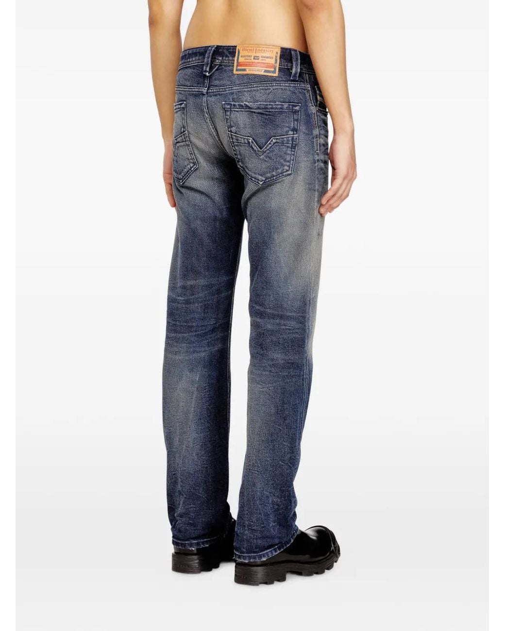 DIESEL Blue Regular Jeans Low Waist 1985 Larkee for men