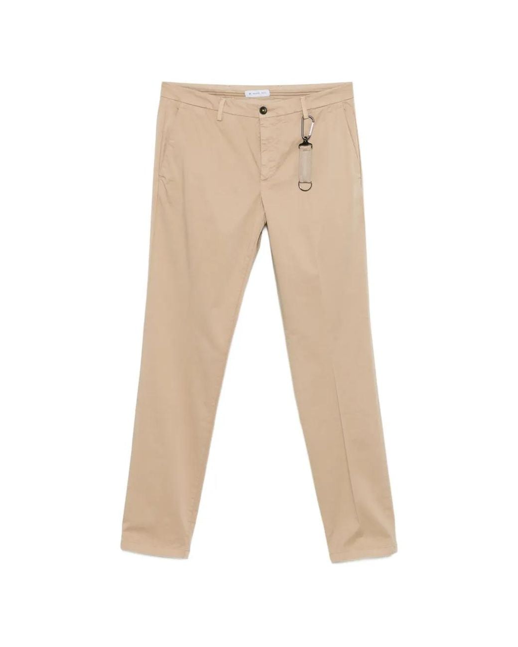 Manuel Ritz Natural Belt-Loops Skinny Trousers for men