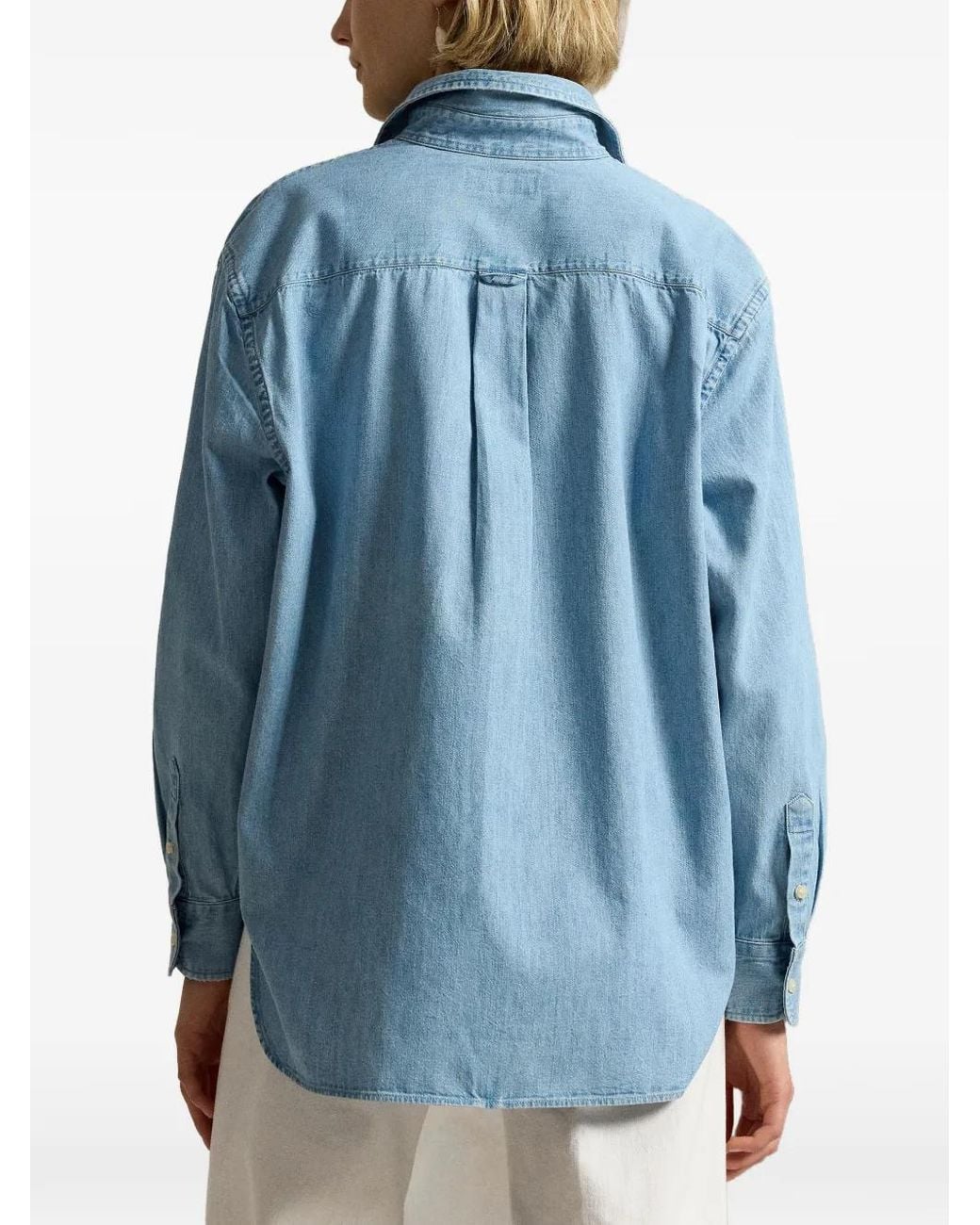 Polo Ralph Lauren Blue Chest-Pocket Denim Shirt