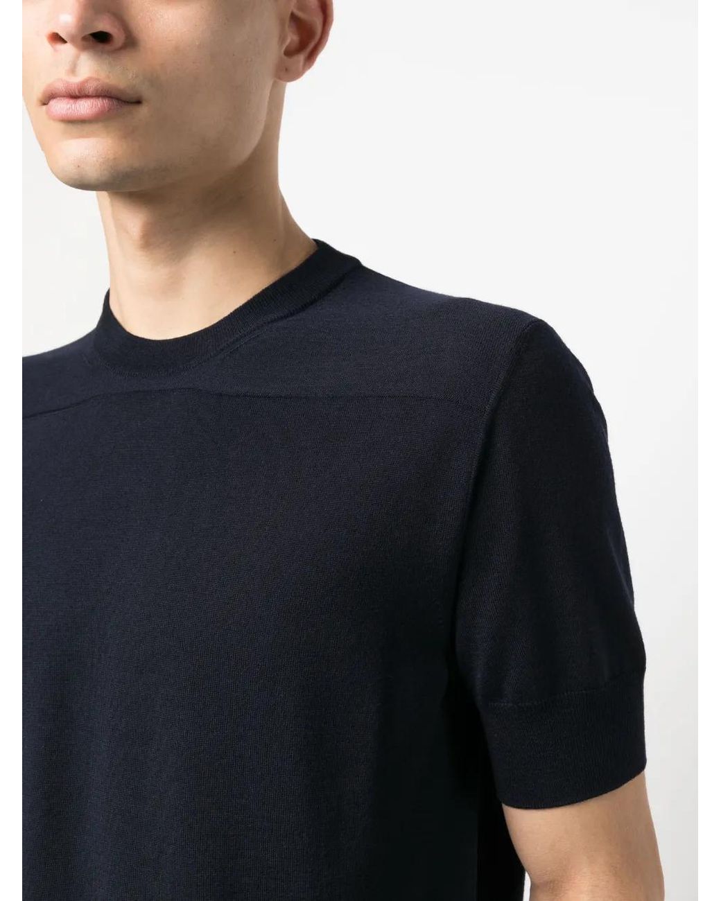 Jil Sander Blue Round Neck T-shirt for men