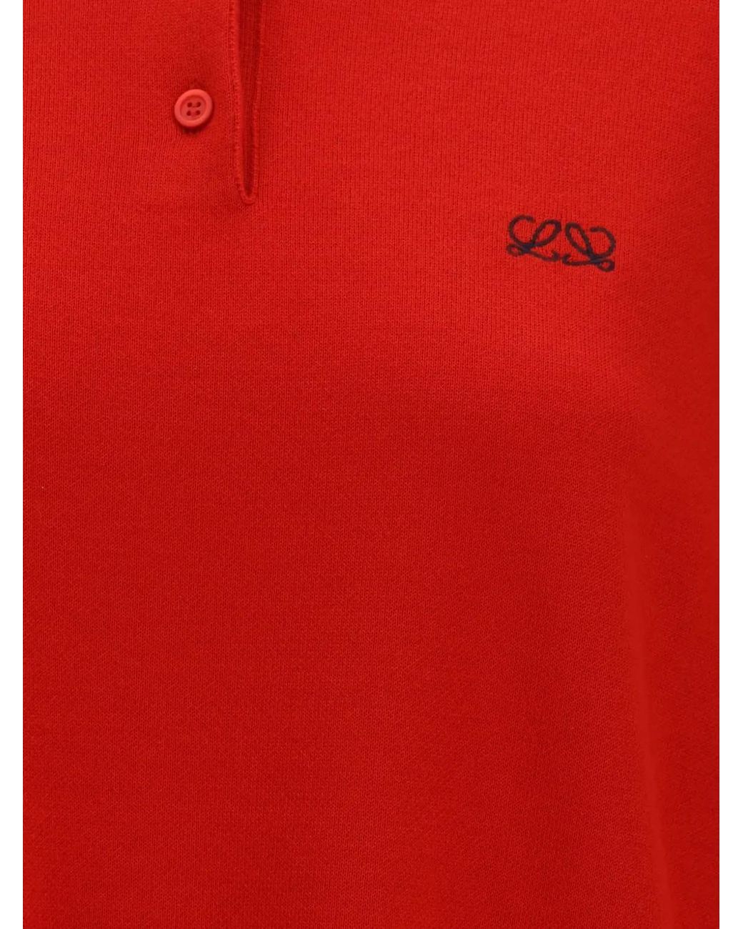 Loewe Red Polo Sweater