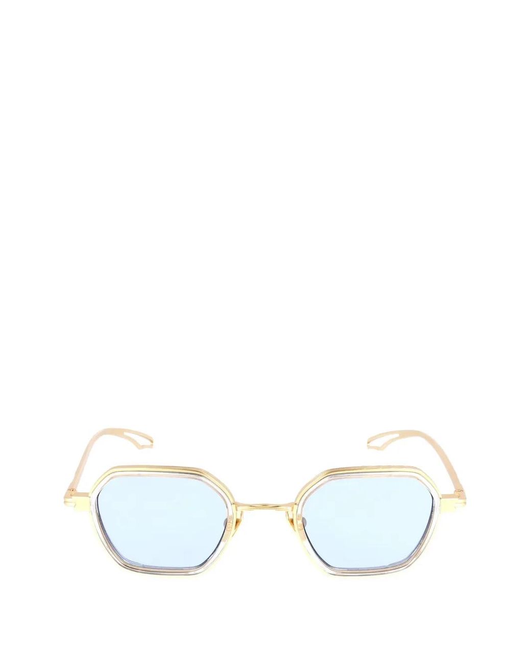 Kyme Blue Elon Geometric-Frame Sunglasses