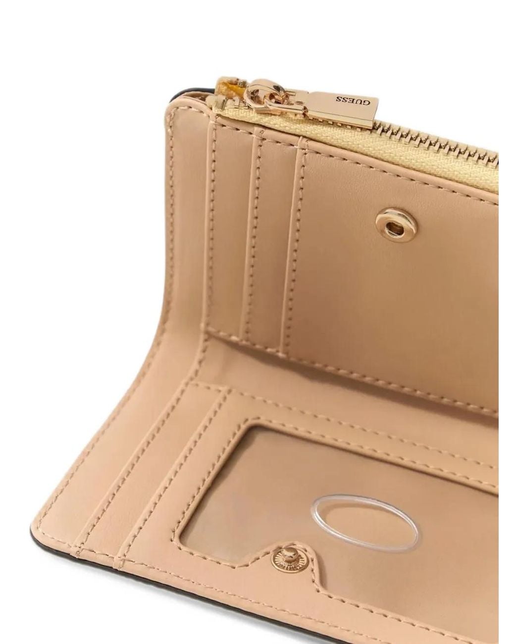 Guess Natural Serenova Saffiano Card Case
