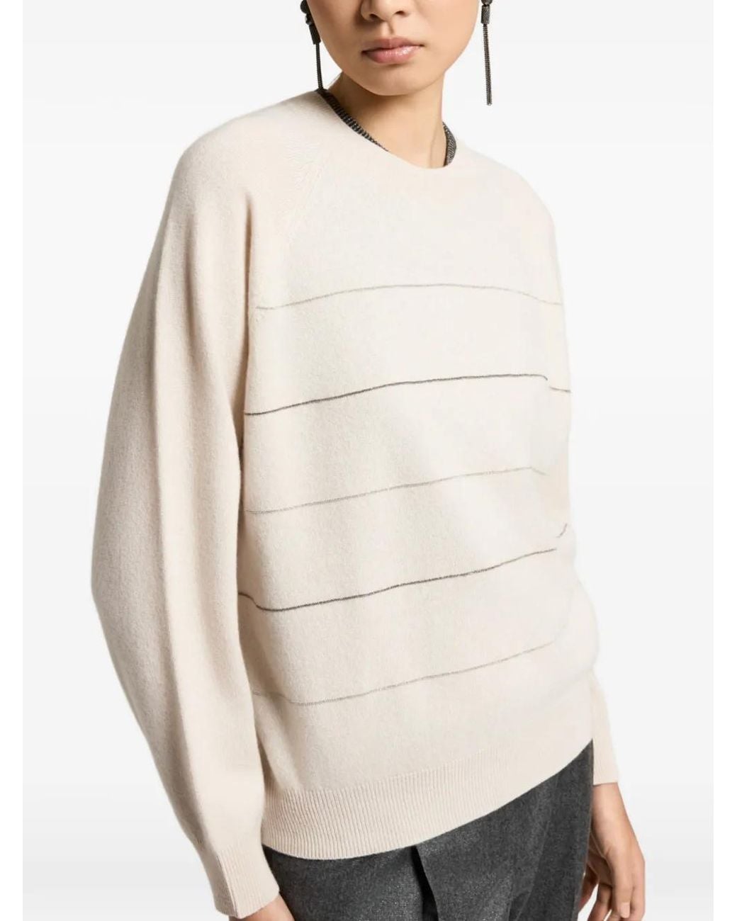Pull À Rayures Peserico en coloris White
