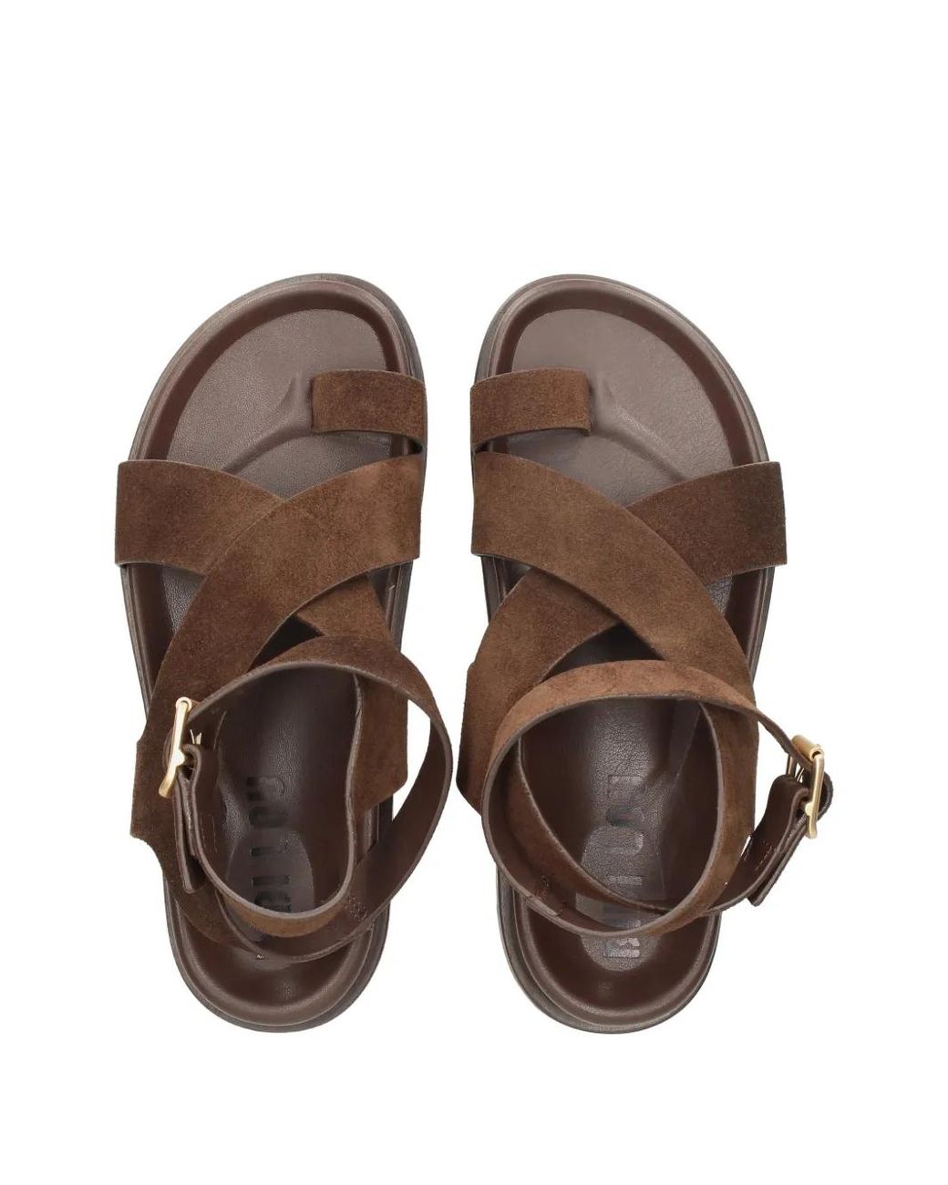Bibi Lou Brown Suede Sandals