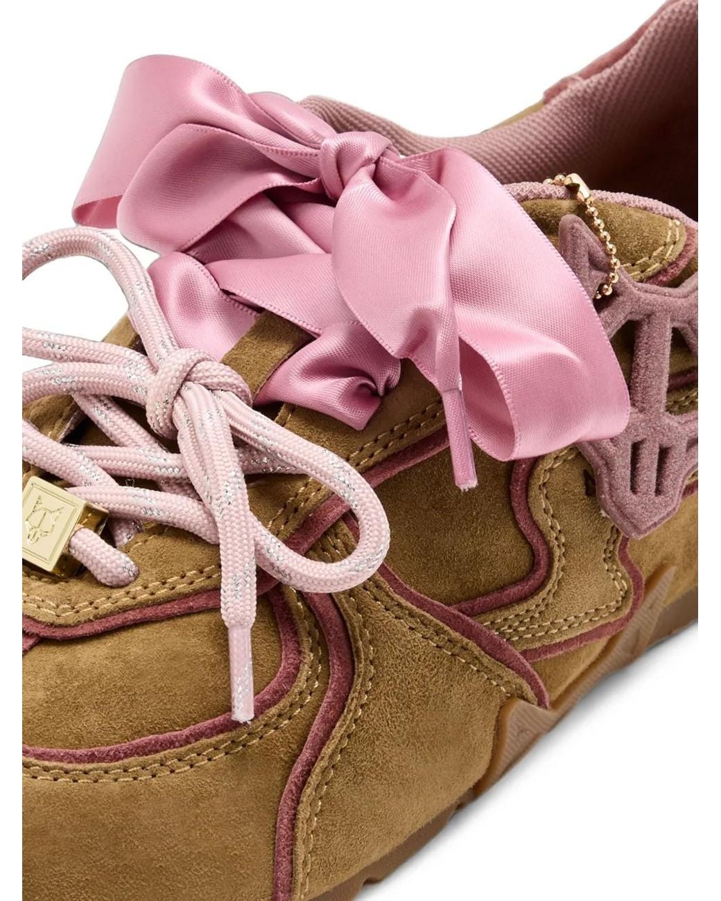Naked Wolfe Brown Adored Suede Low-Top Sneakers