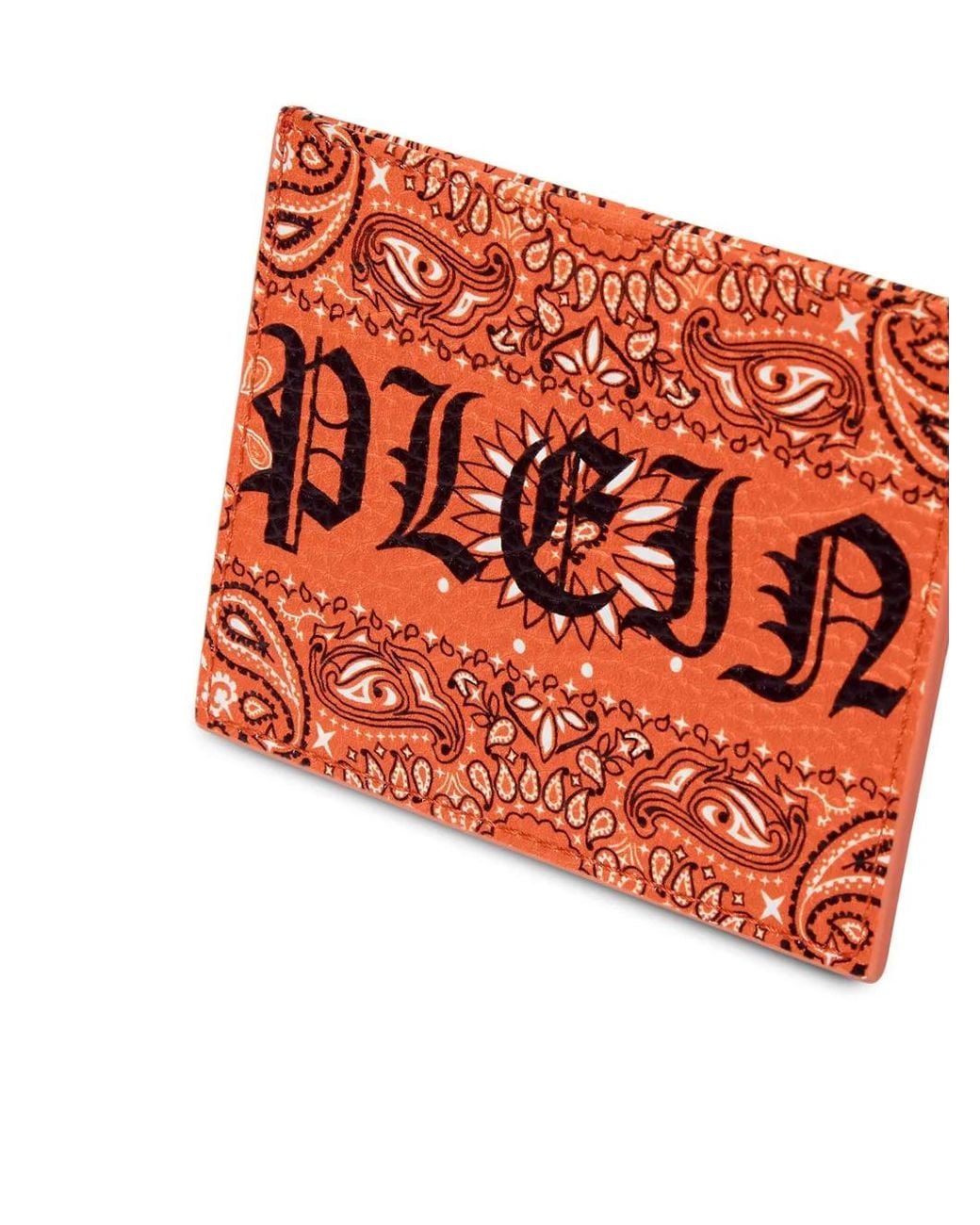 Philipp Plein Red Porte-Cartes Gothic Plein À Motif Cachemire for men