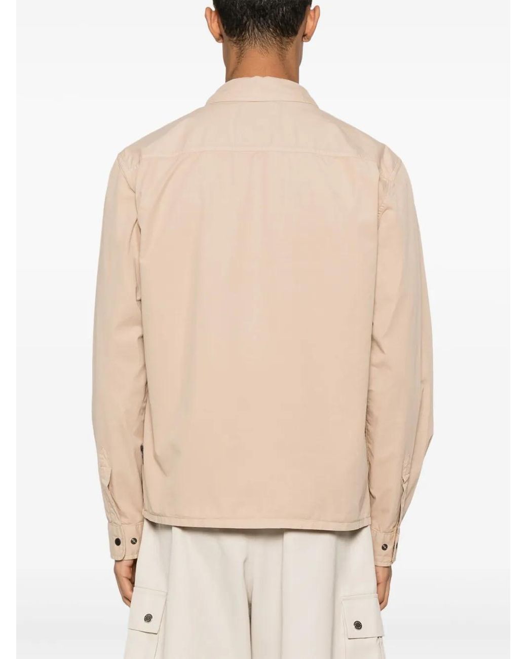 Woolrich Natural Cream Cotton Jacket for men