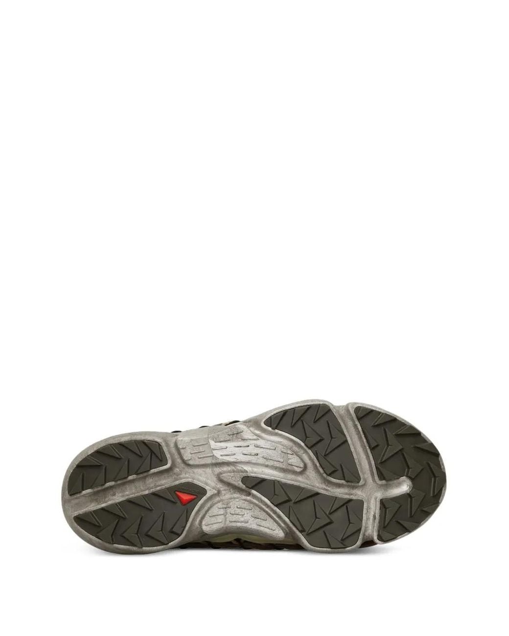 Salomon Brown Leather High-Top Sneakers for men