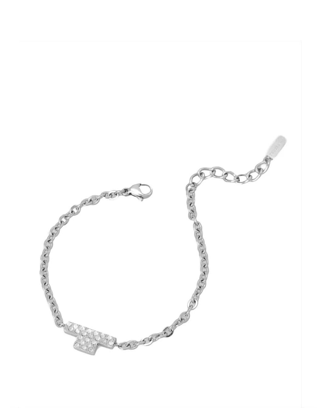 Trussardi White Logo-Detail Bracelet