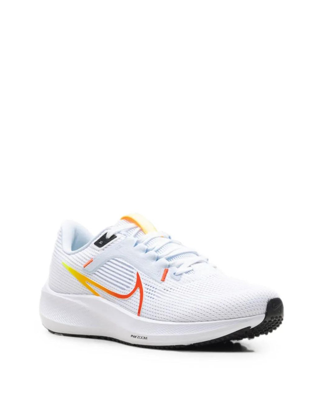 Nike White Pegasus 40 Lace-Up Running Sneakers