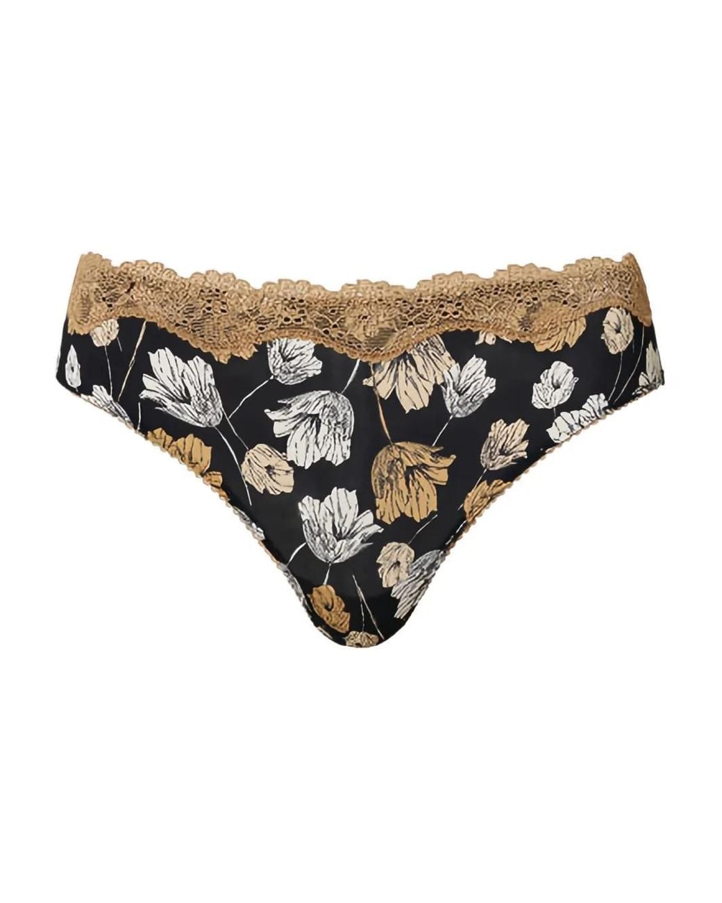 Twinset Natural Floral-Lace Briefs